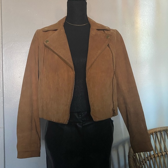 Genuine suede biker jacket - Picture 6 of 6